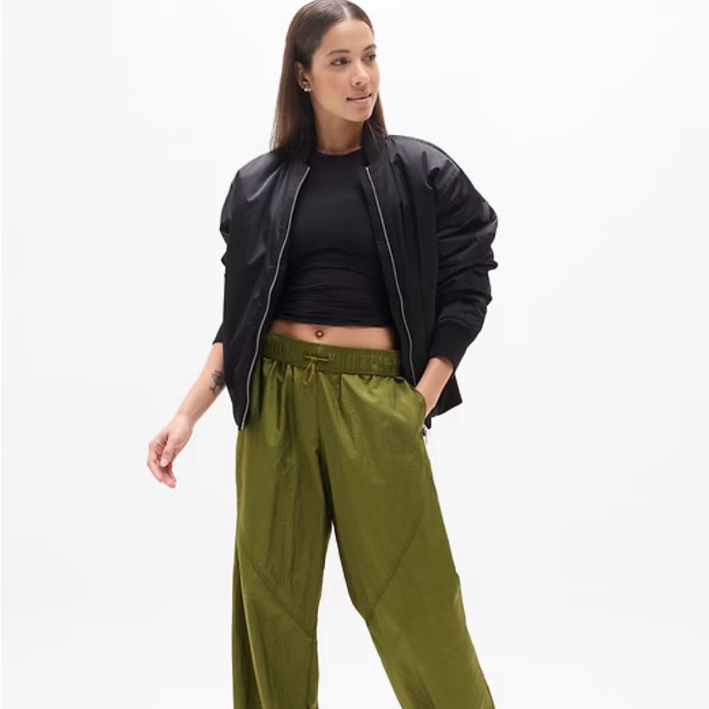Athleta Olive Green Track Pants